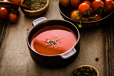 pot of tomato soup