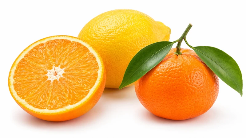 citrus fruits — orange lemon and tangerine for fever and vitamin C