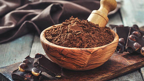 Big bowl of carob flour