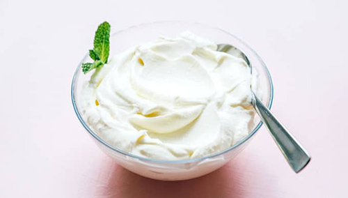 bowl of delicious Greek yogurt