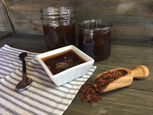 simple syrup with dried herbs