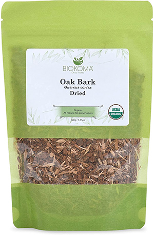 100% Pure and Organic Biokoma Oak Bark Dried Herb