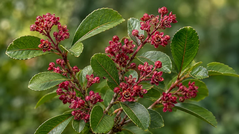 rhatany flowers and leaves