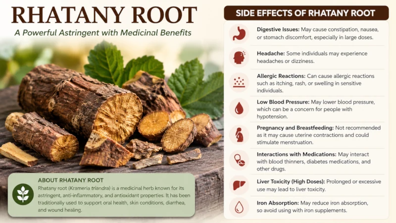 rhatany root side effects