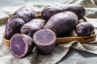 Vitelotte Noire potatoes