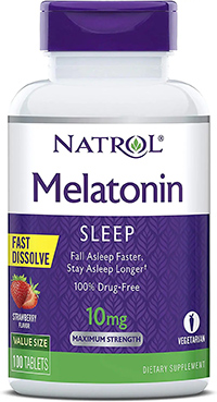 Natrol Melatonin Fast Dissolve Tablets, Helps You Fall Asleep Faster, Stay Asleep Longer