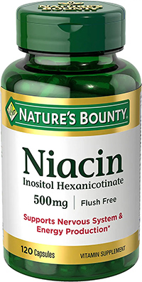 Nature’s Bounty Niacin 500mg Flush Free