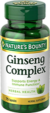 Ginseng Complex Capsules Supports Vitality & Immune Function