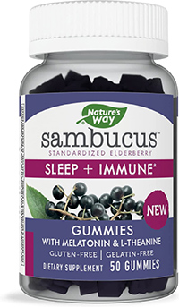 Nature’s Way Sambucus Sleep + Immune Gummies, With Melatonin