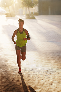 woman jogging