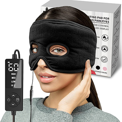 Moist Heat Sinus Pressure Relief Mask with 3 Heat Settings