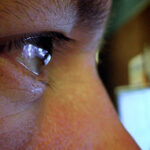 image of an closeup on an eye watching a screen