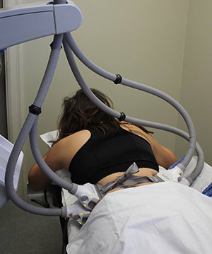 Person going through Sculpsure treatment