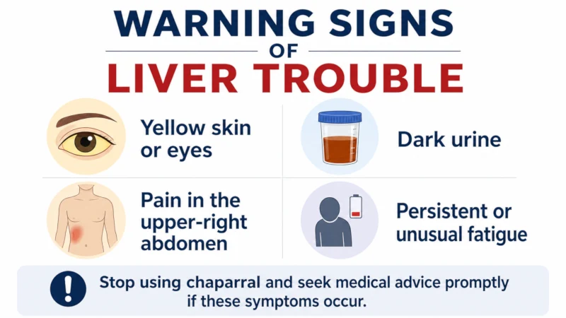 Warning signs of liver trouble: jaundice, dark urine, upper-right abdominal pain, persistent fatigue.