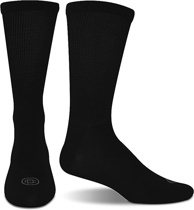 pair of black diabetic socks