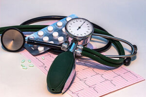 blood pressure machine and chart