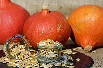 pumpkins and pumpkin seeds