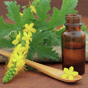 Agrimony flower essence and herbal tools