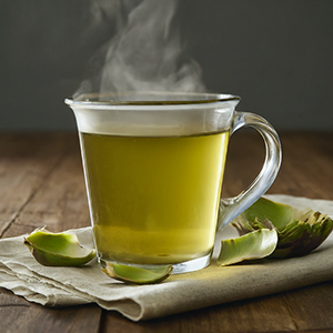 a cup of artichoke tea