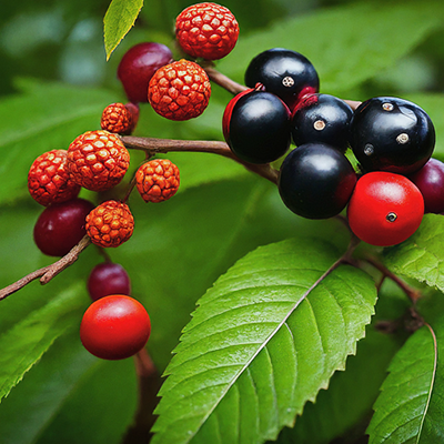 the berries of the wayfaring tree