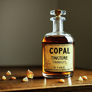 bottle of copal tincture