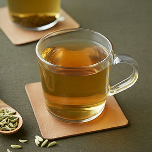 a cup of fennel seed tea