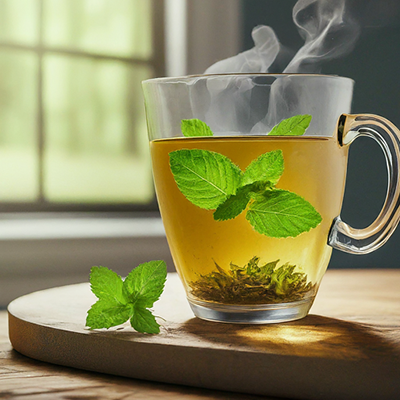 cup of peppermint tea
