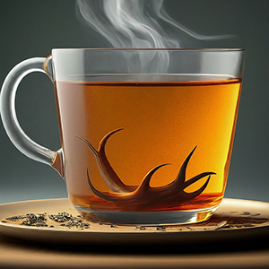steaming cup of devil's claw tea