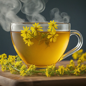 cup of yellow bedstraw tea