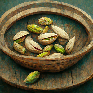 bowl of roasted pistachios