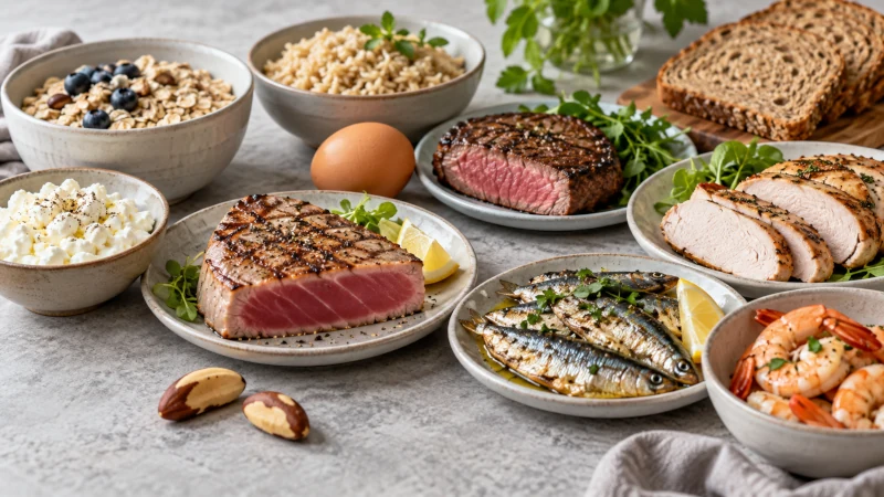 Brazil nuts, tuna, sardines, shrimp, eggs, and other foods high in selenium