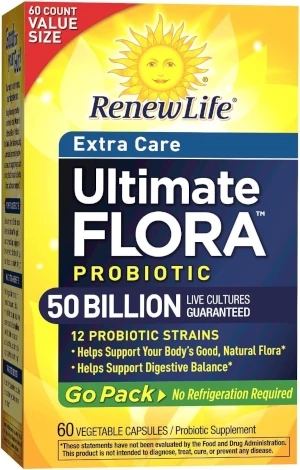 Renew Life Extra Care Ultimate Flora Probiotic 50 Billion
