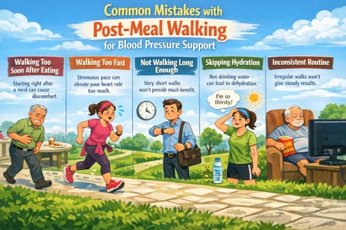Common mistakes with post-meal walking for blood pressure support.